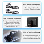 CarPlay Auto Scherm 7 Inch – Plug and Play Dashboard Display