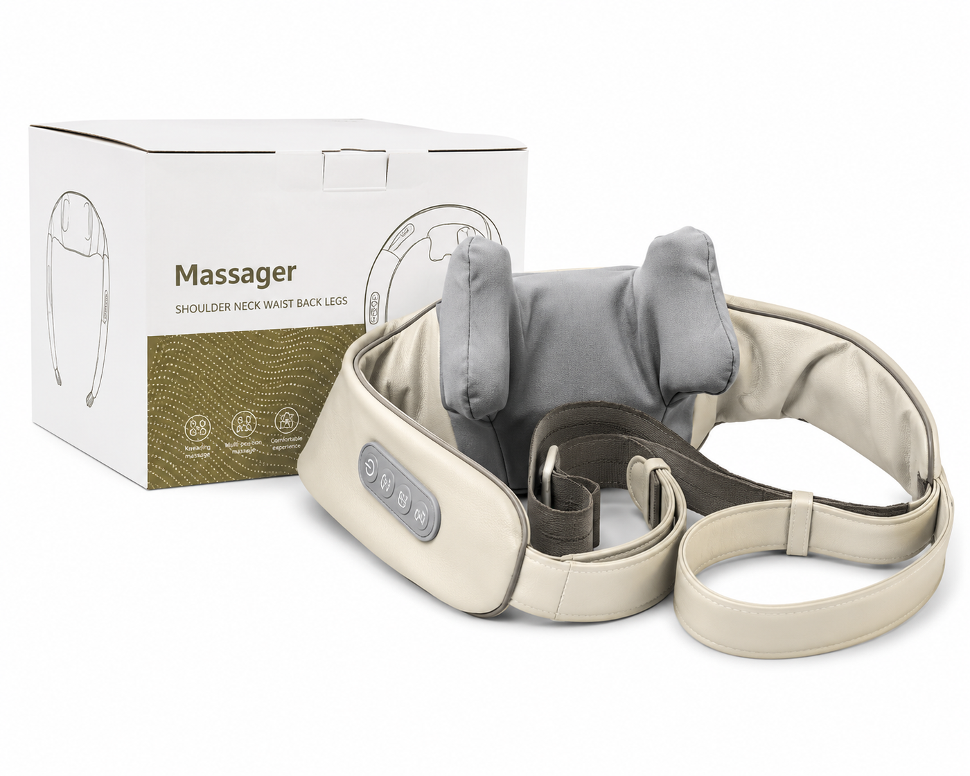 Elektrisch Nekmassage Apparaat | Warmtefunctie | Nek en Schouder Massage