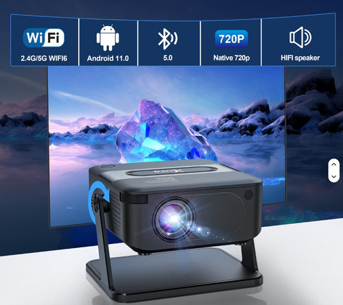 4k Beamer projector met Android 11 & WiFi 6