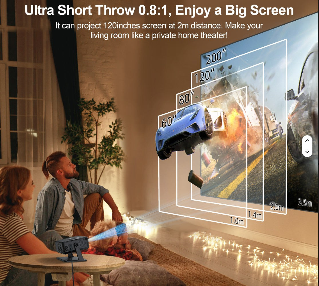 4k Beamer projector met Android 11 & WiFi 6
