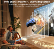 4k Beamer projector met Android 11 & WiFi 6