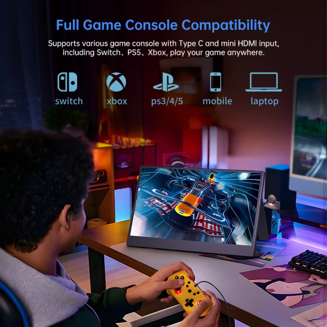 Draagbare 11.6" Monitor – Compact, Slim en Direct Aansluiten 💼🖥️