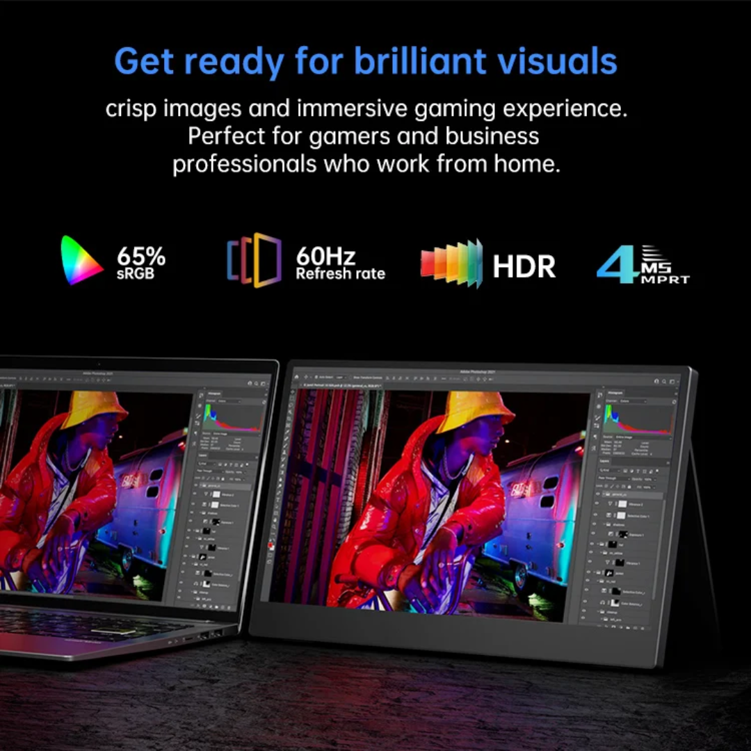 Draagbare 11.6" Monitor – Compact, Slim en Direct Aansluiten 💼🖥️