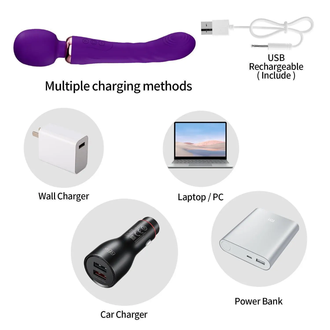 Oplaadbare Wellness Massager – Magic Wand Design
